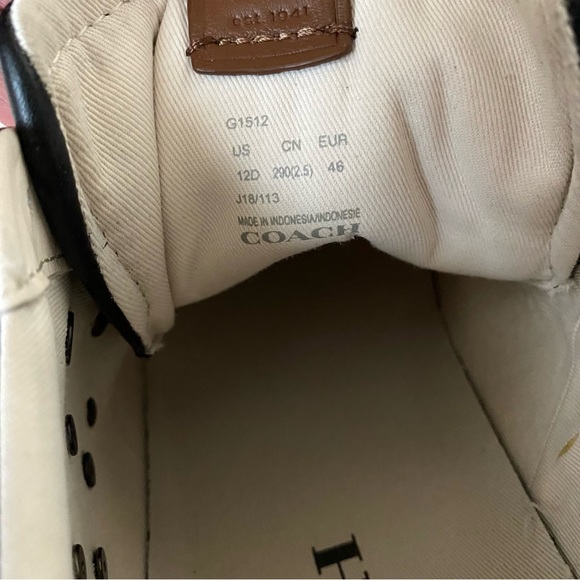 Coach Low Top Leather Sneakers - Picture 10 of 13